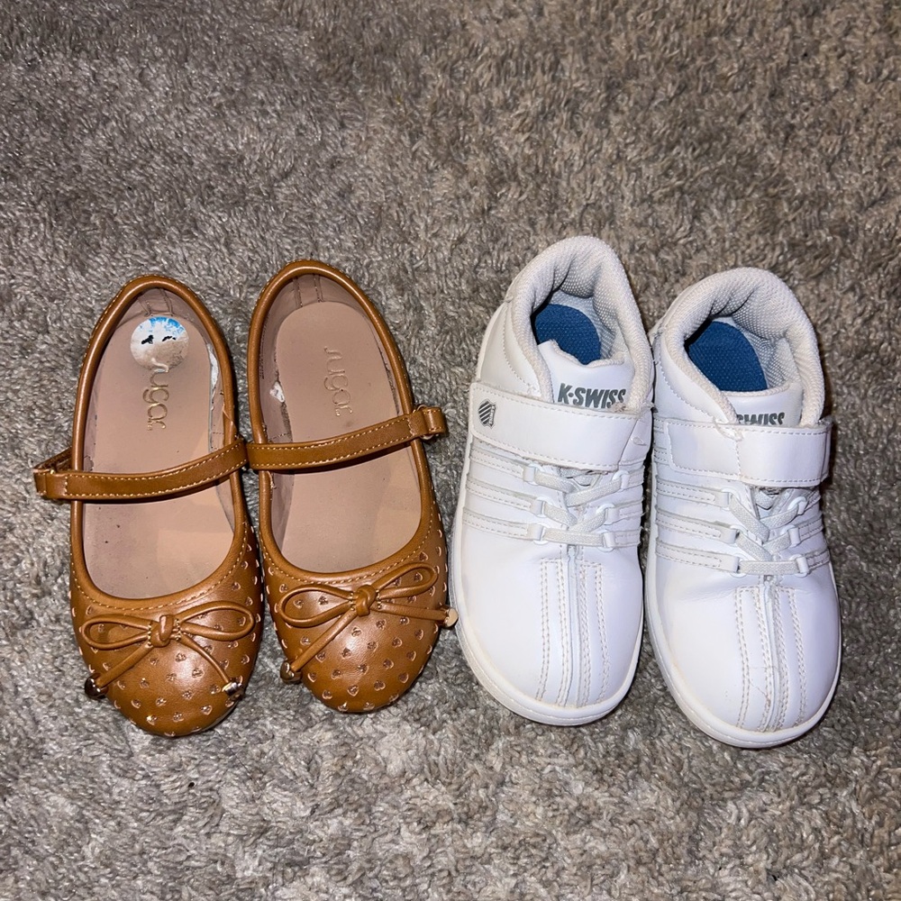 K-Swiss White Kids Dress Shoes